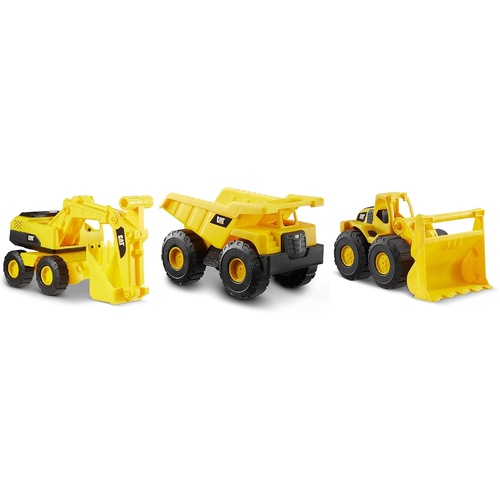 CAT Mini Crew 7" Vehicles 3pk - Wheel Loader, Dump Truck & Excavator FR82284