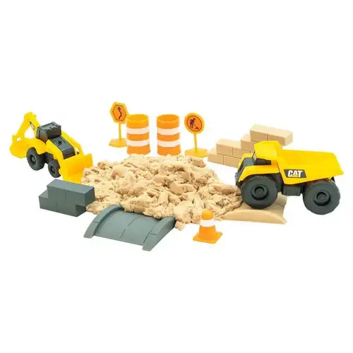 CAT Little Machines Dig & Build Dirt Playset with 2 Vehicles FR83406