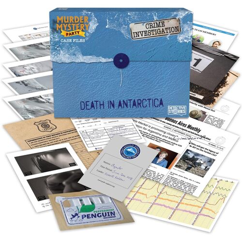 University Games Murder Mystery Party Case Files - Death in Antartica 33282