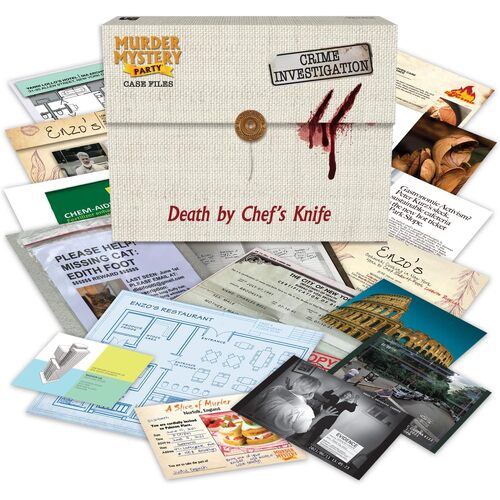 Murder Mystery Party Case Files - Death by Chef's Knife