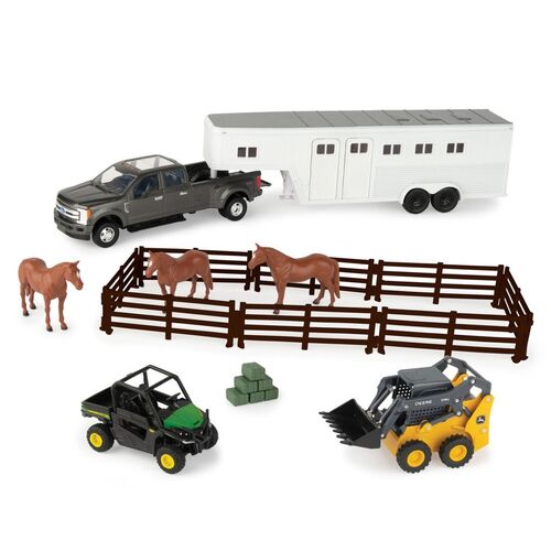 John Deere Hobby Set with Gator, Skid Steer and Ford F-350 1:32 scale 47247