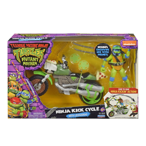 Teenage Mutant Ninja Turtles: Mutant Mayhem Ninja Kick Cycle with Exclusive Leonardo Figure 83431
