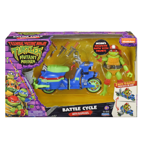 Teenage Mutant Ninja Turtles: Mutant Mayhem Battle Cycle with Exclusive Raphael Figure 83432