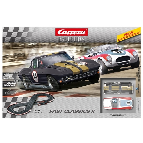 Carrera Evolution Analog 1 32 Fast Classics II Slot Car Set 25215