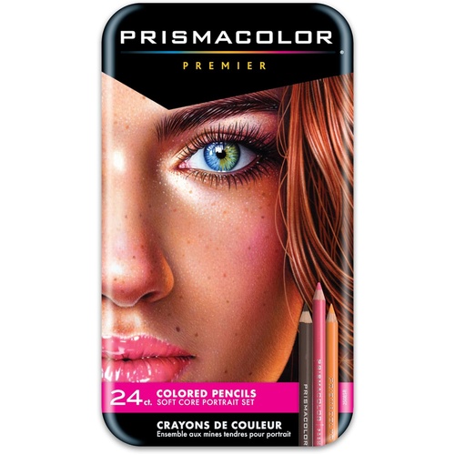 Prismacolor Premier 24 Coloured Pencils Portrait Set