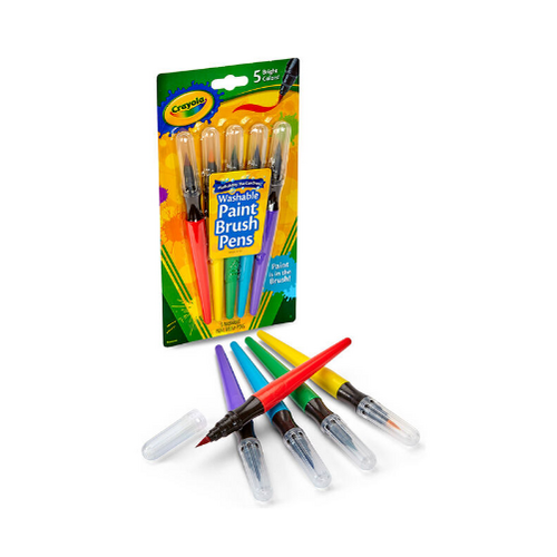Crayola Washable Paint Brush Pens 5pk 546201