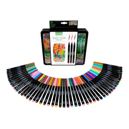 Crayola Signature Colour & Detail Markers 50pk 586750