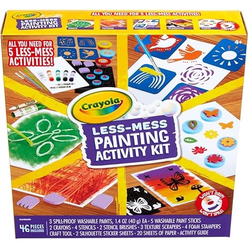 Crayola Less-Mess Painting Activity Kit 46pcs