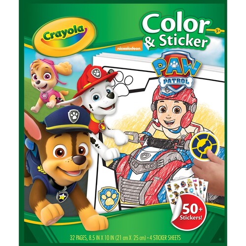 Crayola Paw Patrol Colour & Sticker 046920