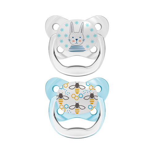 Dr Brown's PreVent Contoured Pacifier Stage 1 BLUE PV12402GBX