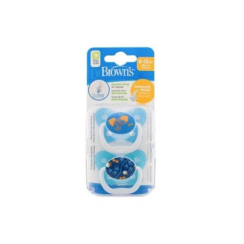 Dr Brown's Prevent Contoured Pacifier Stage 2 BLUE PV223 ** 