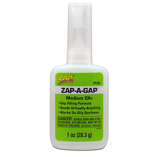 Zap-A-Gap CA+ Medium Cyanoacrylate (Green) 1oz/28.3g PT02