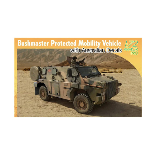 Dragon Bushmaster Protected Mobility Vehicle - Aus Decals 1:72 Scale Model Kit 7699