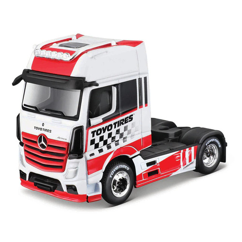 Maisto Design Custom Rigs 1:64 Scale Diecast - Mercedes-Benz Actros 1851 White 12389