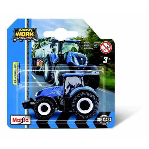 Maisto Mini Work Machines Tractor Diecast Metal Assorted Colours (One Supplied) 15530