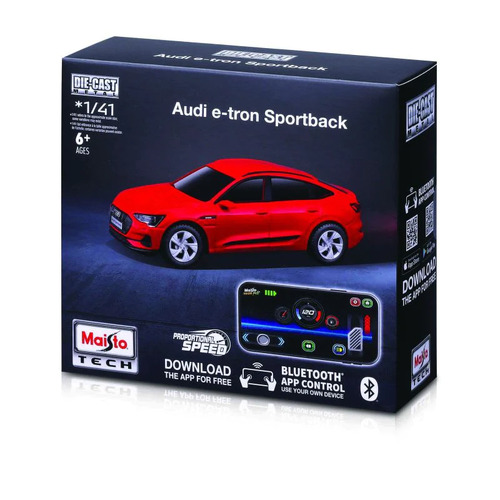 Maisto Tech Die-Cast Metal RC Car 1/41 Scale - Audi **