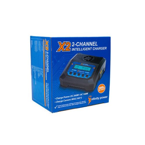 Infinity Power X2MINI Dual Charger (Requires XT60 to Deans Converter x 2)