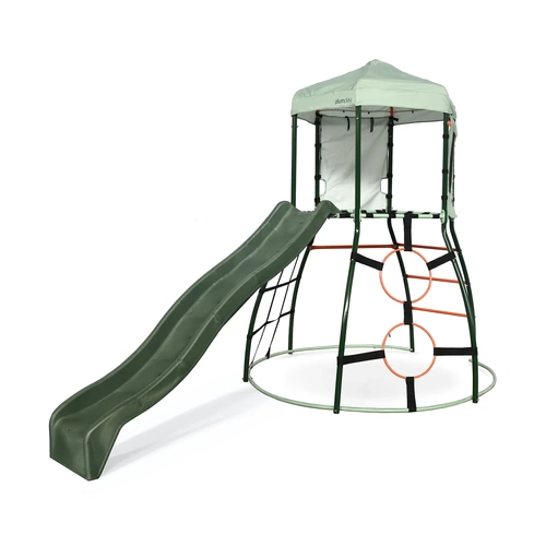 Plum Metal Climbing Dome with Slide