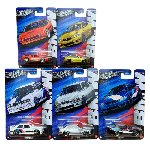Hot Wheels Silver Series BMW Sealed Box of 10 GRT01-956N