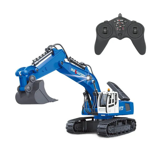 Kaliwo 1:18 Scale R/C Excavator - Blue HN13550 -B
