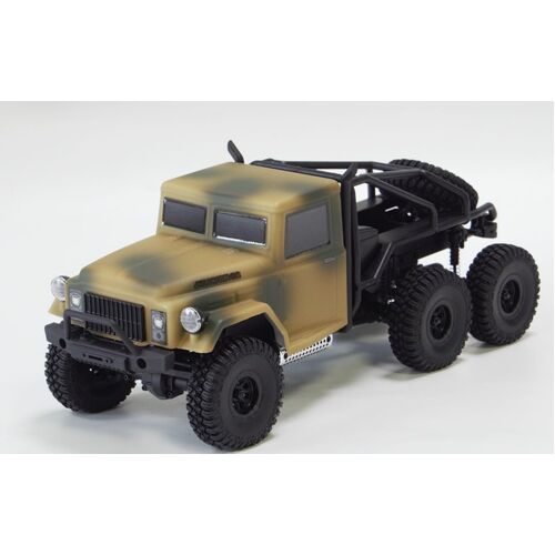 Hobby Plus 1:18 Scale R/C Crawler CR-18 Conqueror 6x6 Military Truck -  Camo**