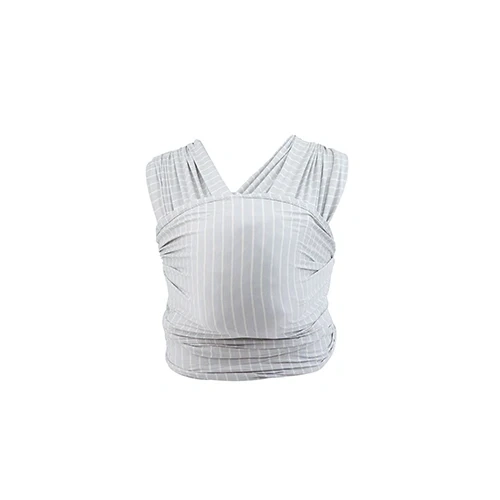 Ergobaby Aura Sustainably Sourced Knit Baby Wrap - Grey Strips