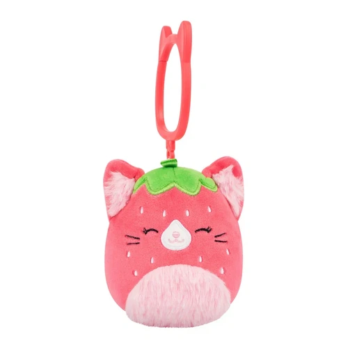 Squishmallows 3.5" Little Plush Clip - Olma the Strawberry Cat SQCP00619