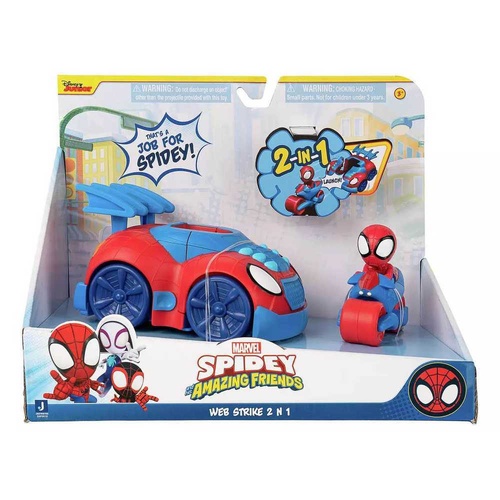 Marvel Spidey and His Amazing Friends Spider-Man Web Strike 2-in-1 SNF0019