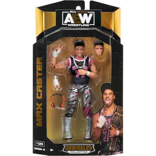 AEW Unrivaled Collection Series 14 Max Caster Action Figure #129