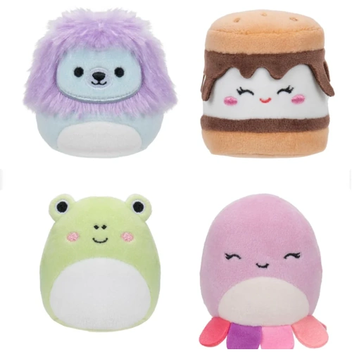 Squishmallows 2.5" Micromallows 4 Pack Luciano #33, Carmelita #34, Wendy #35 & Jeanne #36