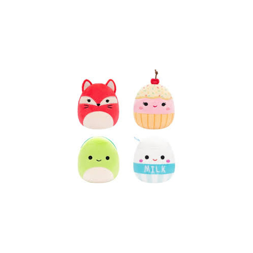 Squishmallows 2.5" Micromallows 4 Pack Melly #37, Clara #38, Fifi #39 & Henry #40