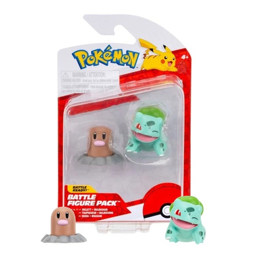Pokemon Diglett + Bulbasaur 2" Battle Figure Pack PKW2252