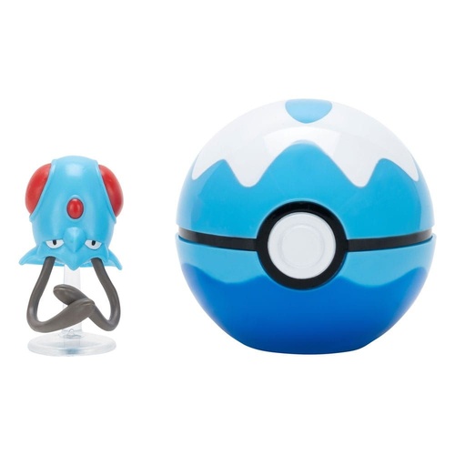 Pokemon Clip 'N' Go Tentacool Figurine + Dive Ball 95057