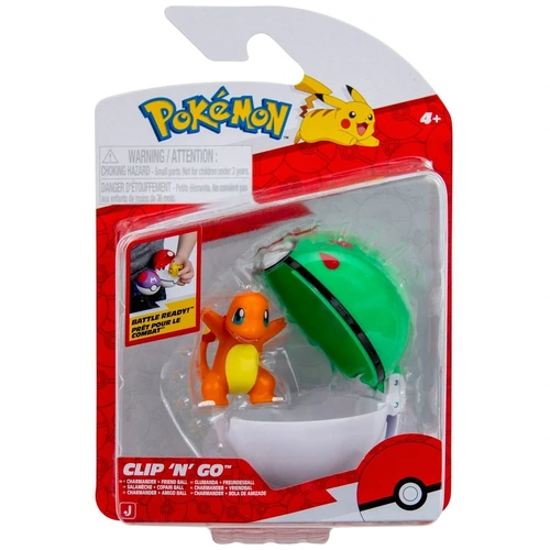 Pokemon Clip 'N' Go Charmander Figurine + Friend Ball 95057