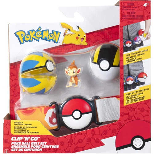 Pokemon Clip 'n' Go Pokeball Belt Set - Chimchar 97177