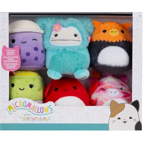 Squishmallows 2.5" Micromallows 6 Pack #252,253,254,255,309,327