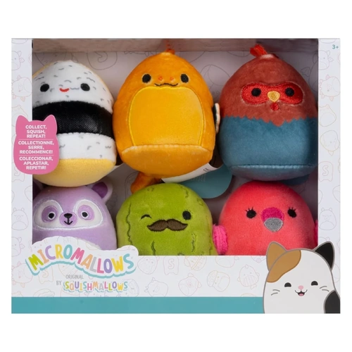 Squishmallows 2.5" Micromallows 6 Pack #256,257,258,259,313,316