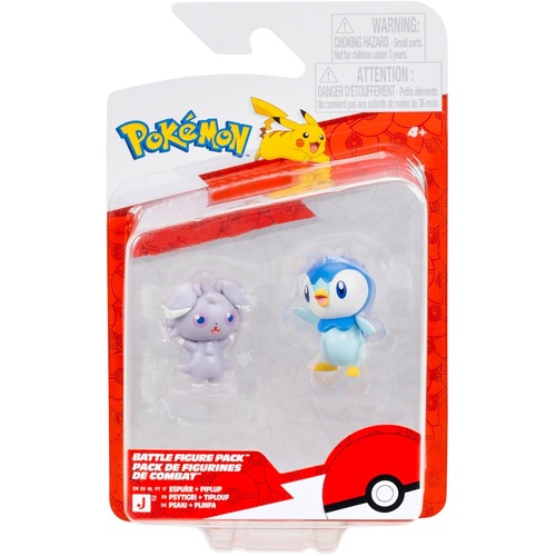 Pokemon Espurr/Piplup 2" Battle Figure Pack PKW2252