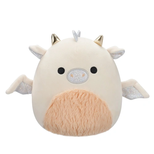 Squishmallows Little Plush 7.5" - Buck the Cream and Peach Dragon With Fuzzy Belly SQCR07646