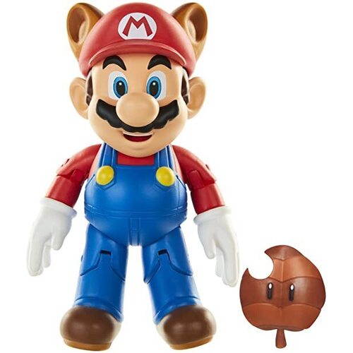 Nintendo Super Mario 4" Figure Raccoon Mario with Super Leaf 68518
