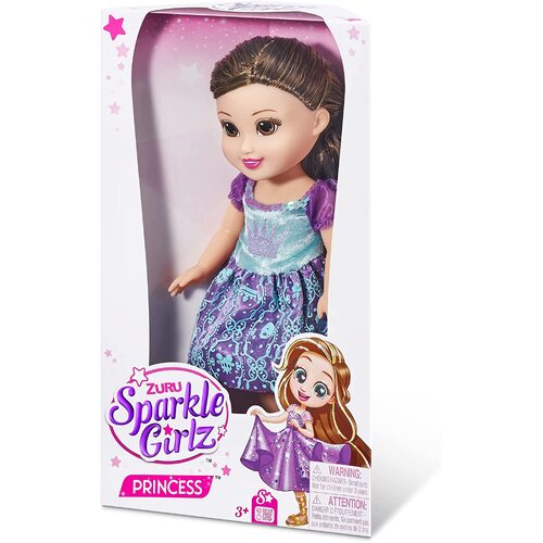 Sparkle Girlz 13" Princess Toddler Doll - Brunette AZT3264