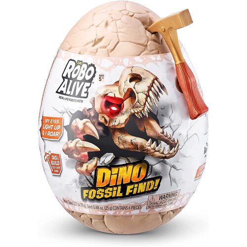 Robo Alive Dino Fossil Find Surprise Egg AZT7156