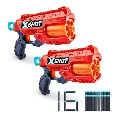 XSHOT Excel Reflex 6 Twin Pack with 16 Darts AZT36434