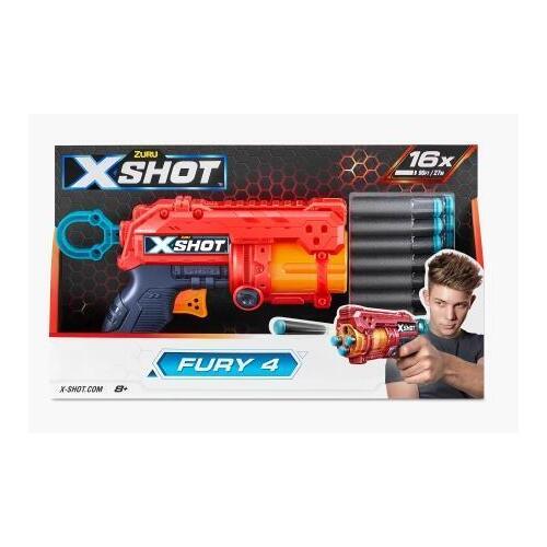 XSHOT Excel Fury 4 inc 16 Darts AZT36377