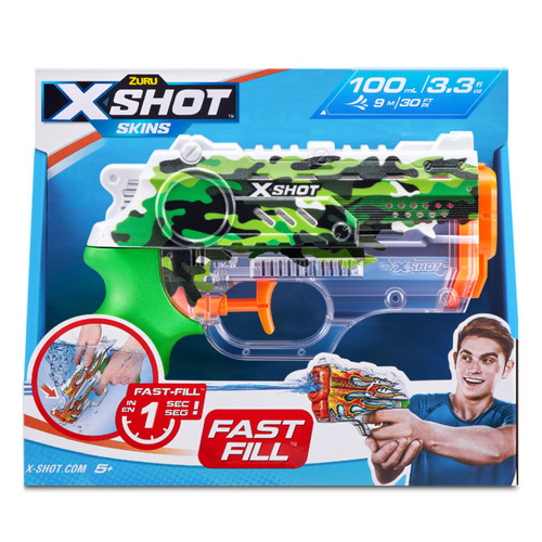 XSHOT Fast Fill Skins Nano Water Blaster -  Jungle Camo AZT11853