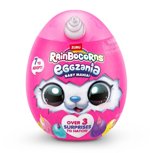 Zuru Rainbocorns Eggzania Baby Mania! Soft Mini Series 1 Assorted; One Supplied AZT92111TQ1