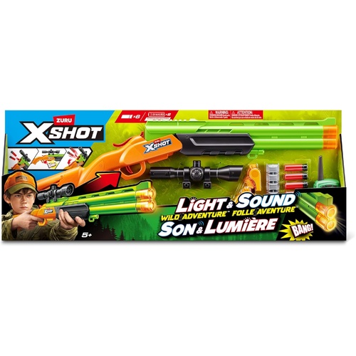 Zuru Xshot Role Play Wild Adventure Light & Sound Shotgun Toy AZT36883