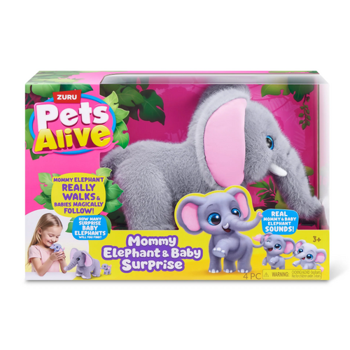 Pets Alive Mama Elephant & Baby Surprise AZT9570