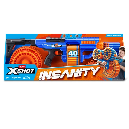 ZURU XSHOT Insanity Blitz Hammer with 48 Darts 36917