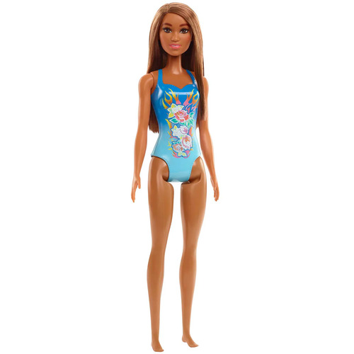 Barbie Blue Swimsuit Beach Doll DWJ99